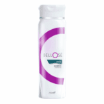 White Bellose Keratin shampoo bottle with a purple curved design on the label, featuring “Keratin Shampoo for Normal Hair” text, displayed on a clean white background, 250ml size.