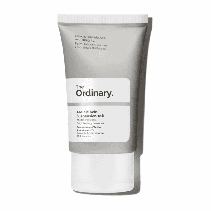 The Ordinary Azelaic Acid Suspension 10% 30ml tube on white background