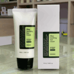 COSRX Aloe Soothing Sun Cream SPF 50+ PA+++ 50ml tube displayed beside original packaging box