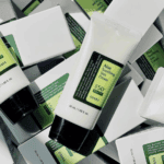 COSRX Aloe Soothing Sun Cream SPF 50+ PA+++ tubes and boxes stacked showing retail packaging