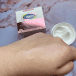 Cetaphil Healthy Radiance Brightening Cream applied on hand showing hydrated and radiant skin finish
