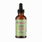 Mielle Rosemary Mint Scalp and Hair Strengthening Oil bottle with dropper on white background