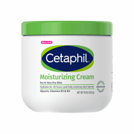 Cetaphil Moisturizing Cream 453g jar for dry to very dry skin with 48 hour hydration