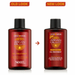 Creme of Nature Argan Oil from Morocco oil treatment old look and new look packaging comparison