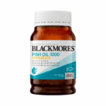 Blackmores Fish Oil 1000 odourless 200 capsules bottle front view on white background