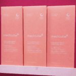 Medicube Collagen Night Wrapping Mask 75ml boxes displayed on shelf.
