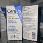 Front and back of CeraVe AM Facial Moisturizing Lotion SPF 30 box showing product details and ingredients.