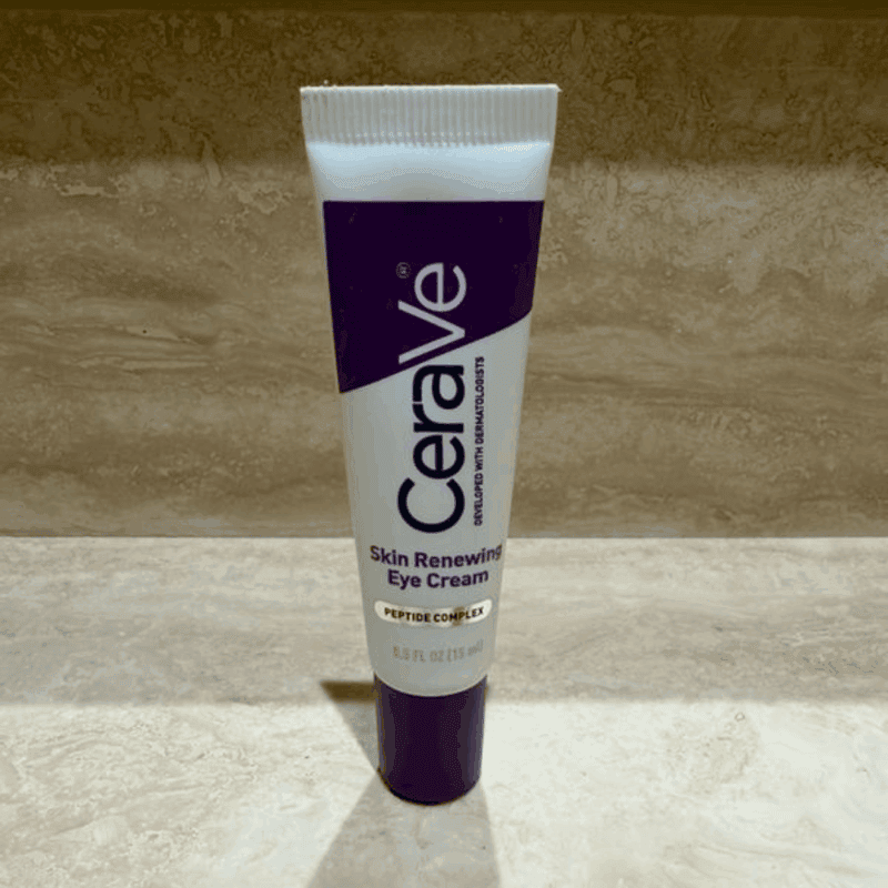 CeraVe Skin Renewing Eye Cream on Marble Surface