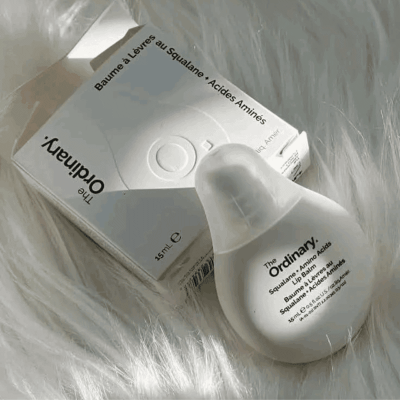 The Ordinary Squalane + Amino Acids Lip Balm 15ml with Packaging Display